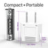 Fosmon Europe to USA Outlet Adapter (Voltage: 2.5/250V) -White - 5 Pack
