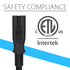 Fosmon US Outlet Figure 8 Power Cord / PA-14 (18AWG) -5ft - 3 Pack