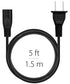Fosmon US Outlet Figure 8 Power Cord / PA-14 (18AWG) -5ft - 3 Pack