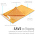 Fosmon #00 Kraft Bubble Mailer 5.5" x 10", Padded Shipping Envelopes