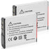 Fosmon (2 Packs High Capacity 1400 mAh Replacement Battery for Sony NP-FG1 NP-BG1 and Sony Cyber-Shot DSC H50, H10, W120, W170, W300 Digital Cameras and More