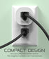 BRAUMM [ETL Listed] AC120V/60Hz 10A Wi-Fi Smart Plug - White
