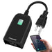 BRAUMM [ETL Listed] 125VAC/15A Outdoor Wi-Fi Smart US 1-Outlet - Black (Supports Alexa and Google Home)