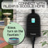 BRAUMM [ETL Listed] 125VAC/15A Outdoor Wi-Fi Smart US 1-Outlet - Black (Supports Alexa and Google Home)