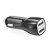 Dual Port (1A & 2A) USB Micro Vehicle Charger - Black