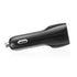 Dual Port (1A & 2A) USB Micro Vehicle Charger - Black
