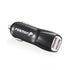 Dual Port (1A & 2A) USB Micro Vehicle Charger - Black