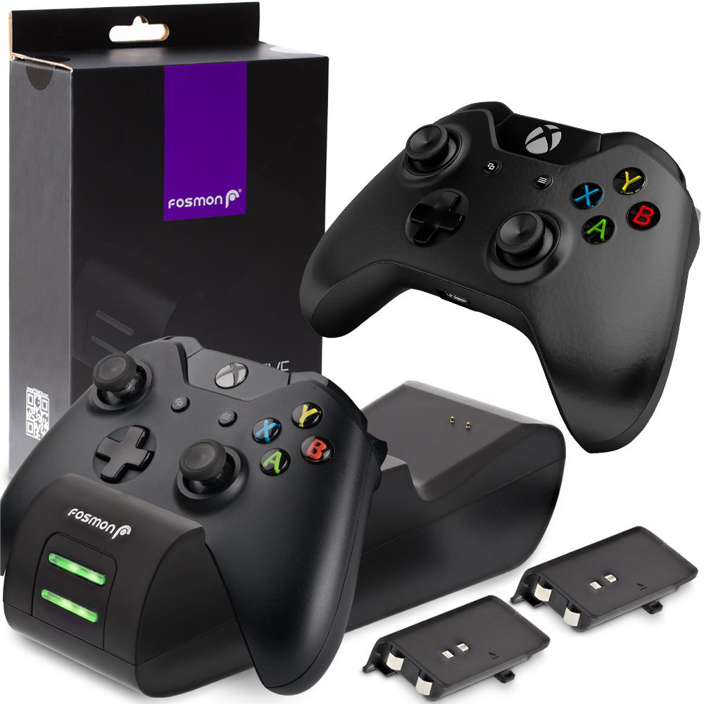 Dual Charging Station for Xbox One and Xbox One X Controllers - Black