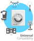 24-hour Dual Outlet 15 Amp AC Mechanical Outlet Timer
