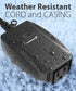 WavePoint [ETL Listed] 125V/15A 30M Outdoor Wireless Remote Control US Outlet - Black
