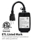 WavePoint [ETL Listed] 125V/15A 30M Outdoor Wireless Remote Control US Outlet - Black