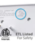 6 Outlet Grounded Wall Tap Power Adapter 3 sided - 125VAC 15A- White