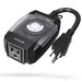 Fosmon Outdoor Light Timer Outlet Waterproof, 24 Hour Plug in Mechanical Pool Pump Timer Weatherproof, 3-Prong, Grounded, Heavy Duty, 15A 1/2HP