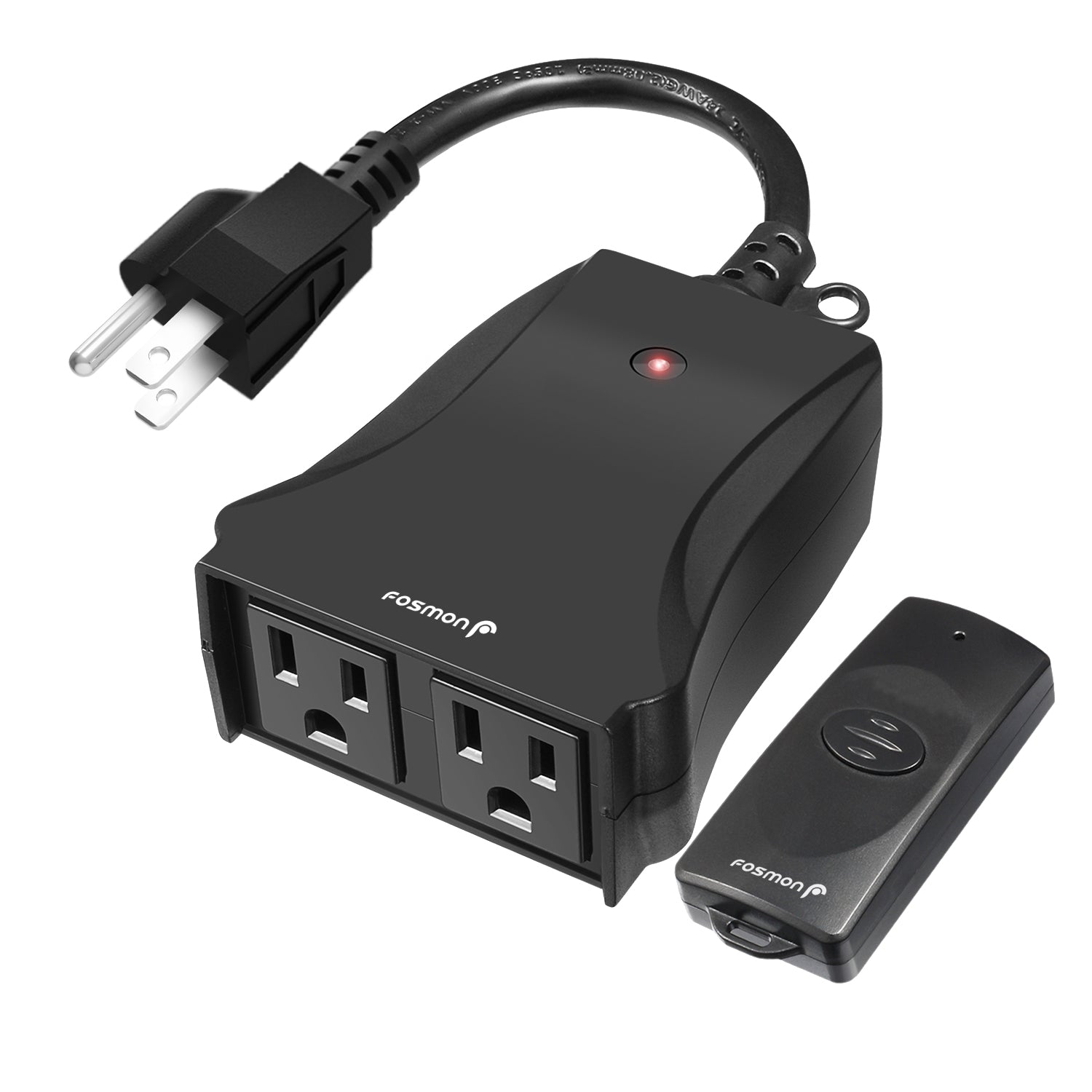 Fosmon WavePoint Outdoor Wireless Remote Control – 2-Outlet, ETL-Listed ...