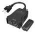 WavePoint [ETL Listed] 125V/15A 25M Outdoor Wireless Remote Control US 2 Outlet Black