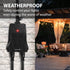 WavePoint [ETL Listed] 125V/15A 25M Outdoor Wireless Remote Control US 2 Outlet Black