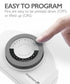 [ETL Listed] 125v/15A/60Hz 24 hour Indoor Mechanical Timer for One US Polarized Outlet (2 Prongs) White