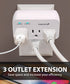 [ETL Listed] 125V/15A/60Hz 3 Outlet Wall Mount Surge Protector (1,200J), w/ Ground Indicator