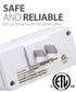 [ETL Listed] 125V/15A/60Hz 24 Hour Programmable Timer for Single Polarized Outlet w/ 1 On/Off Program Setting White