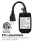 WavePoint [ETL Listed] 125V/15A 30M Outdoor Wireless Remote Control US Outlet - Black