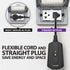 [UL Listed] 13A/125v Outdoor/Indoor Wireless Remote Control Outlet Kit w/ Individual On/Off Controls (3 Receiver, 1 remote) – Black