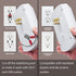 [ETL Listed] AC125V/15A/60Hz 6-Outlet US Wall Mount Surge Protectr (1225J), w/ Surge Protector Indicator, USB-C (3A) & USB-A (1A) Port – White