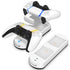 Dual Charging Station w/ LED Indicator for PS5 DualSense Controllers - White