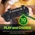 Fosmon 1000mAh Rechargeable Battery Pack w/ 10ft Micro USB Charging Port for Xbox Series S/X - Black - 2 Pack