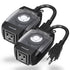 [ETL Listed] 125V/15A 24-Hour Outdoor Mechanical Outlet Timer with One US Socket Outlet - Black