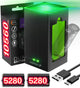 Fosmon 5280mWh Rechargeable Battery Charger Kit Compatible with Xbox Battery with 2X Batteries, Dual-Slot Rapid Charging Station Compatible with Xbox Series X/S, One S/X, Elite Controllers [video game]