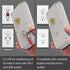 [ETL Listed] AC125V/15A/60Hz 6 Outlet US Wall Mount Surge Protector (1,225J), 4 Port USB (4.2A) White