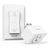 WavePoint [ETL Listed] 125V/15A Wireless Outlet Plug with Wall Switch & Braille (On/Off) Mark White