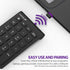 2.4 GHz Wireless Numeric Keypad 22 Keys Black