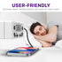 [ETL Listed] 125V/15A/60Hz Weekly Programmable Timer for Single Polarized Outlet w/ 10 On/Off Program Setting White