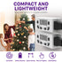 [ETL Listed] 125V/15A/60Hz Weekly Programmable Timer for Single Polarized Outlet w/ 10 On/Off Program Setting White
