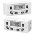 Fosmon 7 Day Digital Timers for Electrical Outlets, Indoor Plug-in Light Timers Switch Programmable, Electric Wall Plug for Grow / Reptile Light, Lamp, Appliance, Aquarium, Fish Tank - 2 Pack