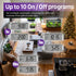 Fosmon 7 Day Digital Timers for Electrical Outlets, Indoor Plug-in Light Timers Switch Programmable, Electric Wall Plug for Grow / Reptile Light, Lamp, Appliance, Aquarium, Fish Tank - 2 Pack