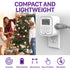 [ETL Listed] 125V/15A Indoor Weekly Digital Outlet Timer with Two US Socket Outlets – White