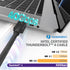 [Intel Certified] Fosmon 40Gbps Thunderbolt 4 Cable (USB C to USB C) 3.3ft/1m, Support 8K Video and USB PD 3.0 100W/5A Charging, Compatible with USB4, Thunderbolt 3, for iPad Pro, MacBook Pro, Air
