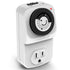 [ETL Listed] 125V/15A 24 Hour Front Facing Mechanical Outlet Timer with One US Socket Outlet White