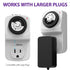 [ETL Listed] 125V/15A 24 Hour Front Facing Mechanical Outlet Timer with One US Socket Outlet White
