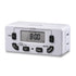 [ETL Listed] 125V/15A/60Hz Weekly Programmable Timer for Single Polarized Outlet w/ 10 On/Off Program Setting - White