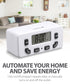 [ETL Listed] 125V/15A/60Hz 24 Hour Programmable Timer for Single Polarized Outlet w/ 1 On/Off Program Setting White
