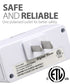 [ETL Listed] 125V/15A/60Hz 24 Hour Programmable Timer for Single Polarized Outlet w/ 1 On/Off Program Setting White