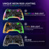 Bluetooth Gaming Controller w/ RGB Light Clear