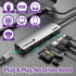 7-in-1 USB-C 3.1 Dock to HDMI 4K@60Hz Adapter with PD 3.0 Type-C Charging Dongle, 2x USB 3.2 GEN2 Hub, TF(Micro-SD)/SD3.0, 1000M RJ45 Ethernet Compatible with MacBook Pro/Air, iPad, Chromebook