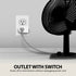 [ETL Listed] 125/15A 1-Outlet Surge Protector (245J) Adapter w/ On/Off switch - White