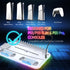 Fosmon PS5 Cooling Station, Vertical Stand with RGB Light LED Controller Charger Headset Hook & 15 Game Slots