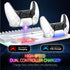 Fosmon PS5 Cooling Station, Vertical Stand with RGB Light LED Controller Charger Headset Hook & 15 Game Slots