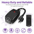 WavePoint [ETL Listed] 125V/15A 30M Outdoor Wireless US Outlet with x2 Remote Control Black
